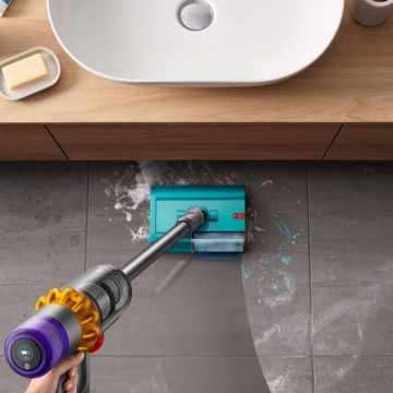 Dyson V15s Detect Submarine Cordless Stick Vacuum Cleaner 448798-01, 600W, 60 min (Nickel/Blue) Dyson V15s Detect Submarine Cordless Stick Vacuum Cleaner 448798-01, 600W, 60 min (Nickel/Blue)